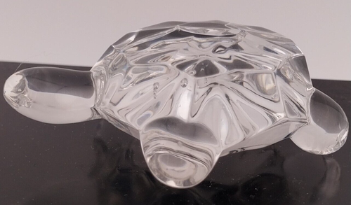 Vintage Lead Crystal Turtle Paperweight Figurine 3" Undamaged Mint Condition!!! - Picture 7 of 11
