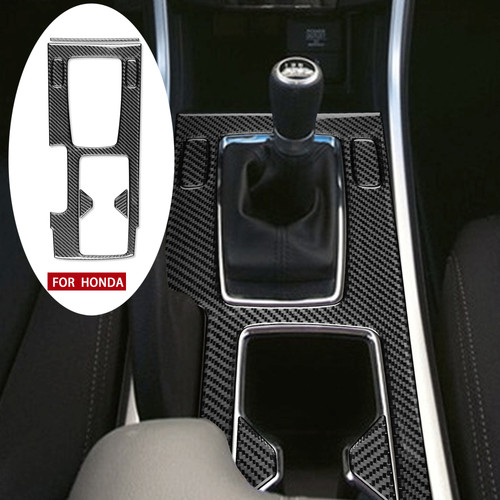 6x Carbon Fiber Interior Gear Shift Panel Cover Trim For Honda Accord 2013-2017 - Bild 1 von 6
