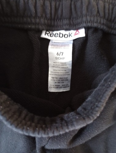 Reebok kids' Athletic pants size S (6/7) Black/Gray - Picture 5 of 12