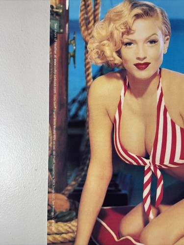 2000 Cutty Sark Ad Scots Whisky Whiskey Alcohol Liquor Bikini Blonde Pinup - Picture 2 of 11