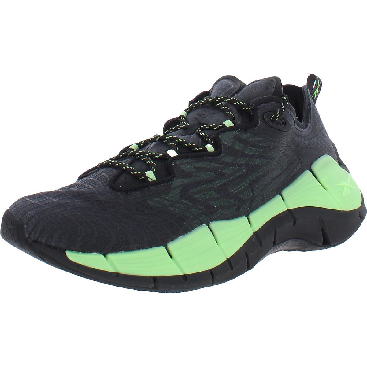 Мужские кроссовки Reebok Zig Kinetica II черного цвета, кроссовки 9 Medium (D) BHFO 5658