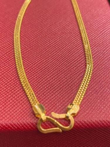 Brazalete de cadena unisex hecho a mano de Dubai en oro amarillo de 22 K con estampado 916 - Imagen 7 de 12
