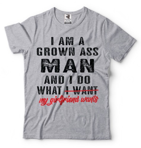 Mens Funny T-shirt Gift for Boyfriend Birthday Gift for men Grown man Funny Tee - Picture 4 of 10