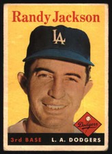 1958 Topps #301 Randy Jackson G Dodgers 574106