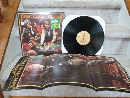 VTG 1978 Kenny Rogers the GAMBLER LP Record & POSTER in Shrink UA-LA934-H - Picture 2 of 9