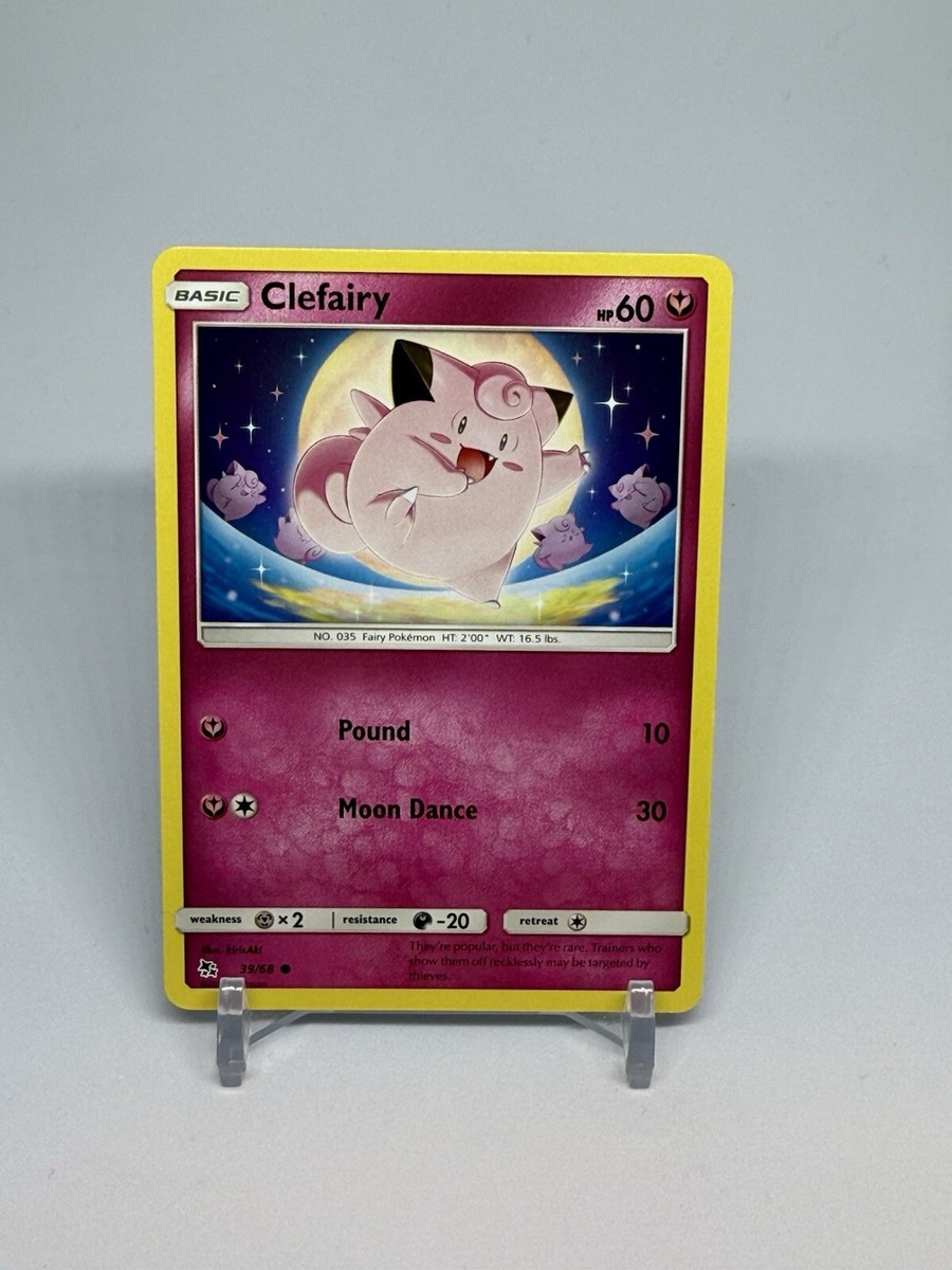 Clefairy 39/68 (NM, Pokemon Card, Hidden Fates, 2019, Fairy