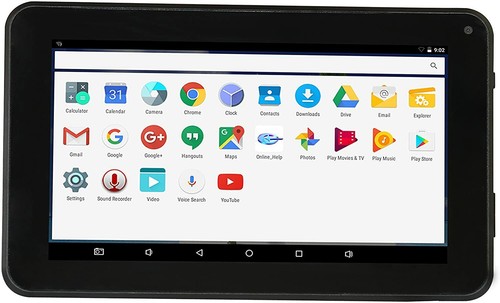 Proscan 7-inch Quad Core Tablet 8GB ROM/1GB RAM, Black - Picture 1 of 5