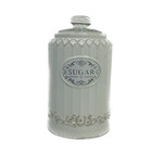 RARE! Vintage Pier 1 Imports Rustic Country Farmhouse Stoneware Sugar Canister