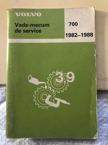 Seltener Sammler Vade-Mecum Service Volvo 700 1982-1988 58 Seiten 9x13cm - Bild 1 von 12