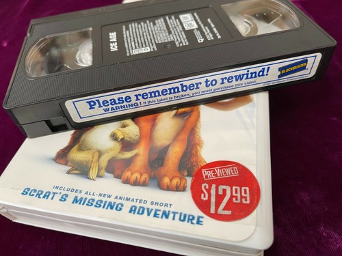 2002 ICE AGE VHS TAPE SCRAT'S MISSING ADVENTURE CLAMSHELL CASE DENNIS LEARY - Picture 4 of 4