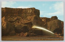 Thawing Permafrost Near Fairbanks Alaska Chrome Postcard Gold Sluice Mining