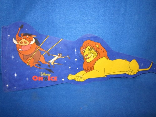 VINTAGE DISNEY ON ICE THE LION KING, SIMBA PENNANT DECORATION, # 160W - Picture 3 of 7