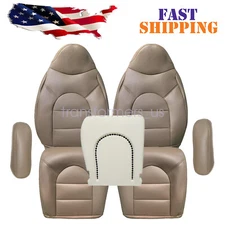 For 1999 2000 Ford F250 Lariat FX4 Driver / Passenger Bottom Top Seat Cover Tan