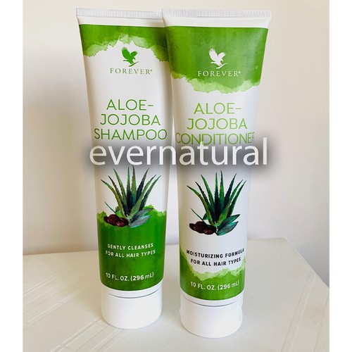 SET of Forever Aloe-Jojoba Shampoo, Conditioning Rinse (10 fl.oz ea), hair oil - Imagen 3 de 5