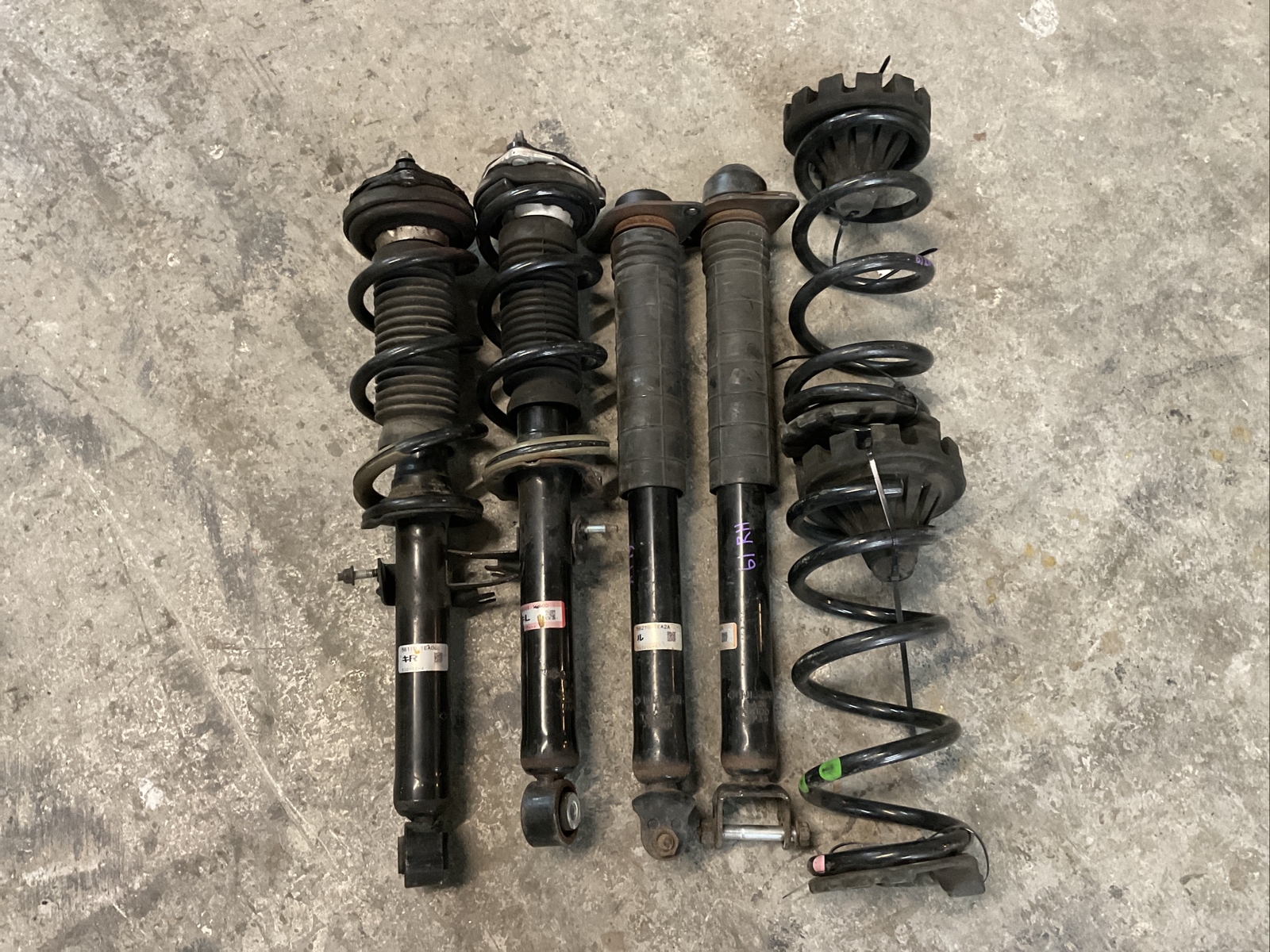 2011 NISSAN 370Z SPORT CONVERTIBLE STRUT SHOCK SPRING KIT FRONT REAR ...