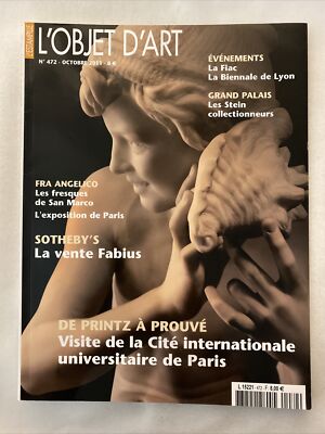 2011 October L ESTAMPILLE/L OBJET D ART Magazine Fabius Chez Sotheby s (CP255)