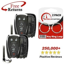 2 Remote Start Car Key 5btn Shell Case for 2016 2017 2018 2019 2020 Chevrolet