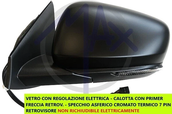 RETROVISORE PER JEEP cherokee 97-2001 elettrico termico destro EUR 141,17 - FR