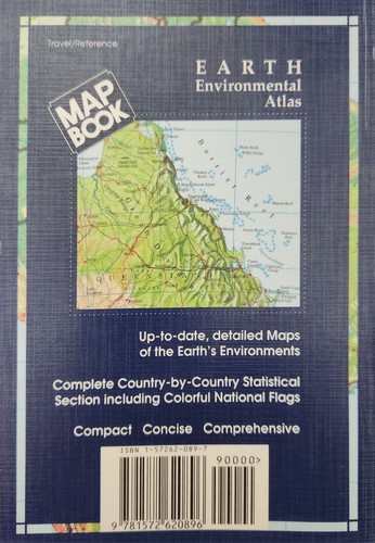 EARTH MAP BOOK Environmental ATLAS 1998 Portrait of EARTH Small 18 X 13 cm - Picture 2 of 7