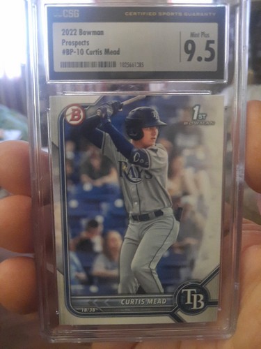 2022 Bowman Prospects Curtis Mead 1st Bowman CSG 9.5 #BP-10 - Bild 1 von 2