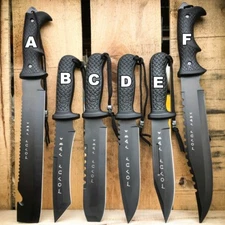 Greek Warrior Hunting Camping Fixed Blade Survival Bowie Tactical Knife + Sheath