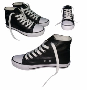 Scarpe Ginnastica Uomo Donna Eco pelle Sneaker Alte Casual Comode Nero OFFERTA!! | eBay