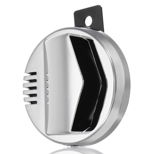 12V Motorcycle Electric Horn Chrome Super Loud 110db 94mm Cafe Racer Retro 2A - Picture 5 of 10