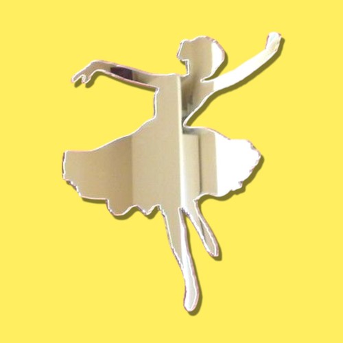 Dancing Ballerina Shaped Acrylic Mirrors - Various Sizes