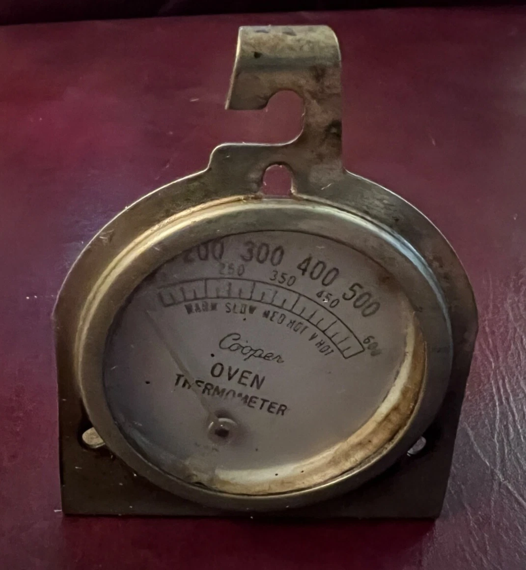 Vintage Cooper Celsius Fahrenheit Oven Thermometer Stand /Wall Hanging
Opens in a new window or tab