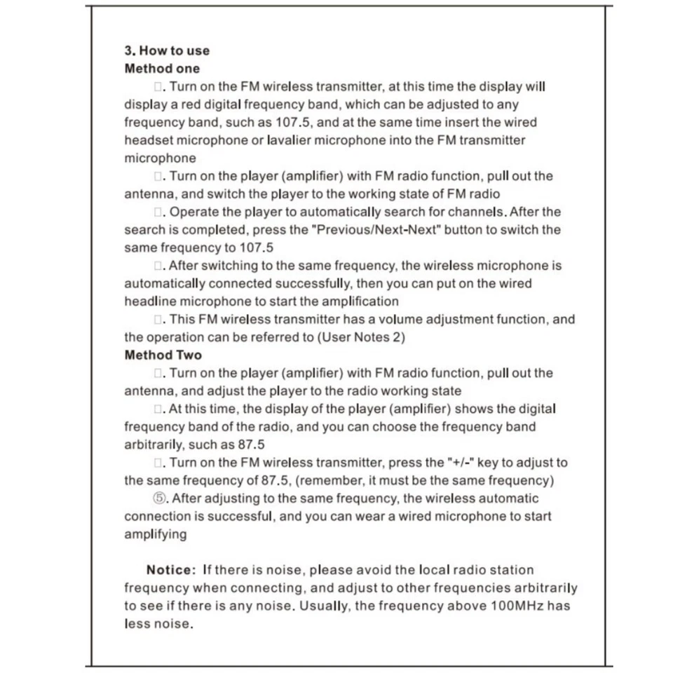 Kabelloses Headset Mikrofon Lavalier Mikrofon Sender f??r FM Radio Verst?rkung - Bild 4 von 4