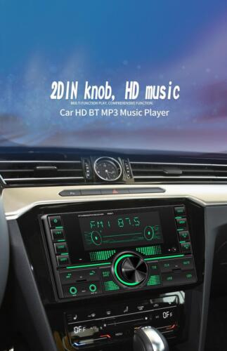 Receptor de radio MP3 receptor de entrada auxiliar de audio estéreo para automóvil 2Din Bluetooth - Imagen 11 de 19