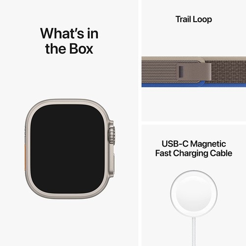 Apple Watch Ultra GPS y celular 49 mm titanio Trail Alpine Loop océano excelente - Imagen 55 de 69