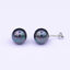 Indexbild 9 - Perlen Ohrstecker Ohrsticks aus echt 925 Sterlingssilber - 8/10/12 mm - 7 Farben