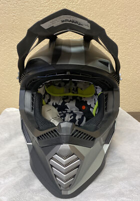 LS2 Gate Off Road TwoFace Matte Gray/Black Helmet Size: MED PN #437G-1183 / #H32