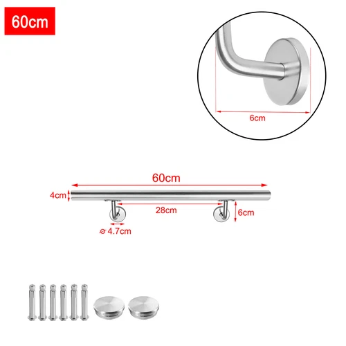 Edelstahl Geländer Wand Handlauf Treppe Haltegriff Balkongeländer Innen & Außen - Bild 12 von 19