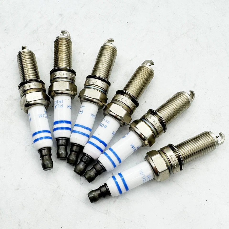 6x bujías dobles platino YR7MPP33 para Mercedes-Benz C300 #004159180326 Foto 3 de 4