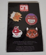 Tea Dragon Nom Noms 4 Convention Pack 2018 Exclusive ONI Press Pins RARE COMICON