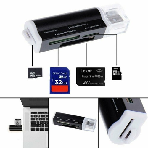All in One USB 2.0 SDHC TF M2 Micro Memory Card Reader Adapter SD MMC - Picture 2 of 7