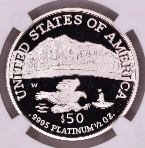 2002-W $50 1/2 oz American Platinum Eagle Proof NGC PF70 Ultra Cameo - Picture 3 of 3