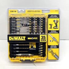 DeWALT 35 PC SCREWDRIVING BIT SET Screw Bits Impact Drive Guide Nut Driver Drill