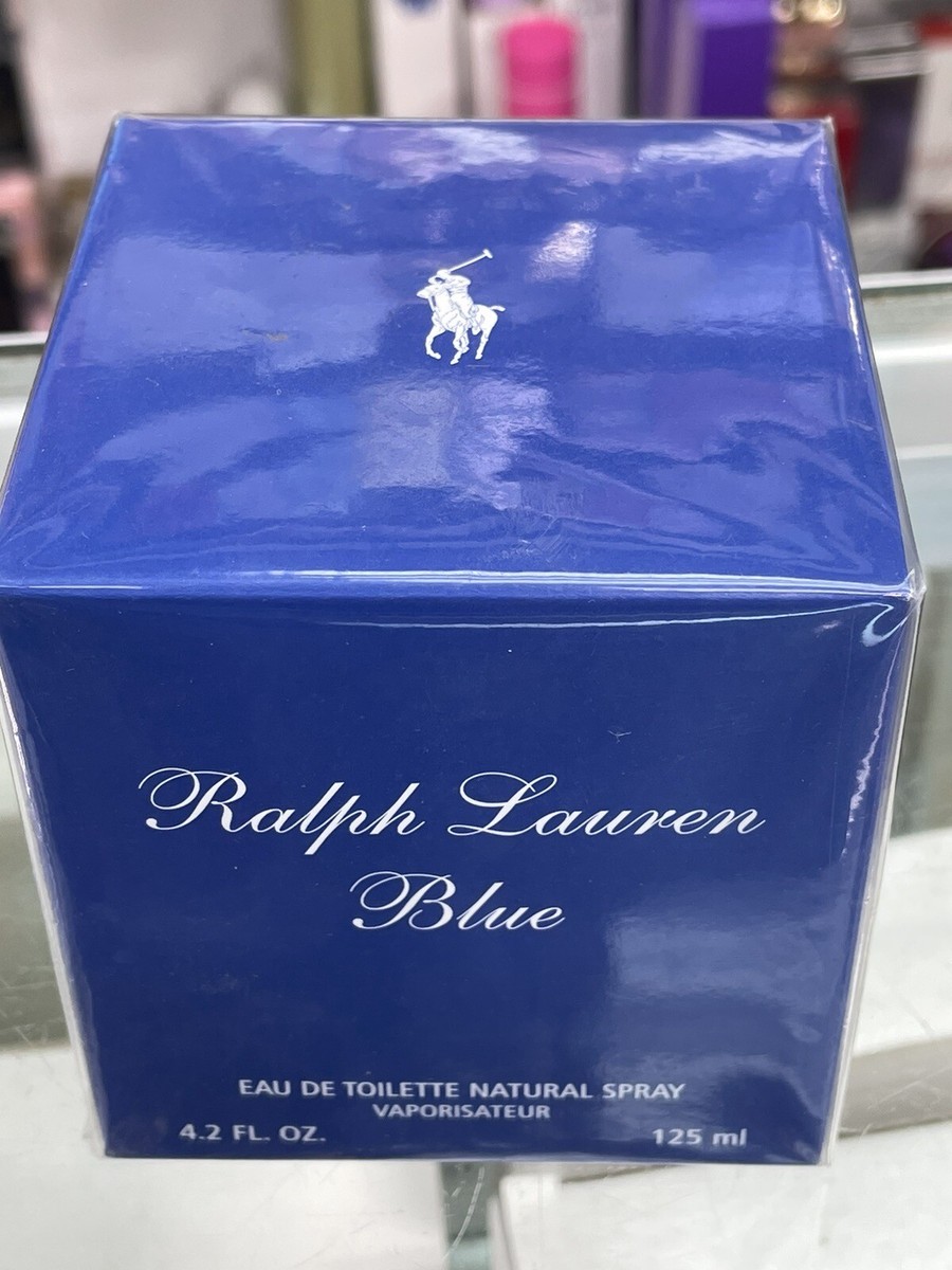RALPH LAUREN BLUE Perfume 4.2oz/125ml EDT Spray For Women Rare