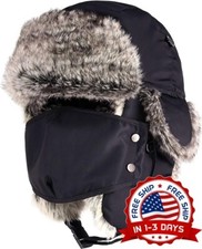 Gorro Para El Frio Extremo Sombrero De Trampero Invierno Hombre Impermeable NEW