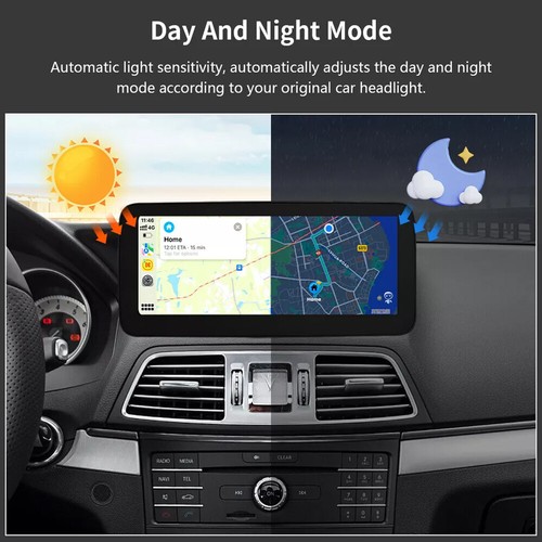12.3'' Wireless Carplay Touch Screen AndroidAuto For Benz E Coupe C207 2009-2016 - Picture 6 of 12
