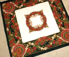 Thanksgiving Table Cloth Square 52" x 52" Cotton Polyester New