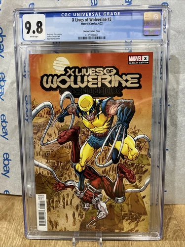 Marvel Comics "X Lives Of Wolverine" #3 Kyle Charles Variant Graded Cgc 9.8 2022
