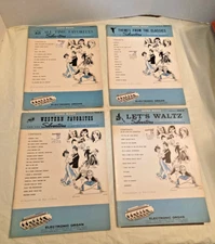 LOT OF 4 SONG BOOKS FOR THE SILVERTONE ELECTRONIC ORGANS SINGLE/ DOUBLE KEYBOARD
