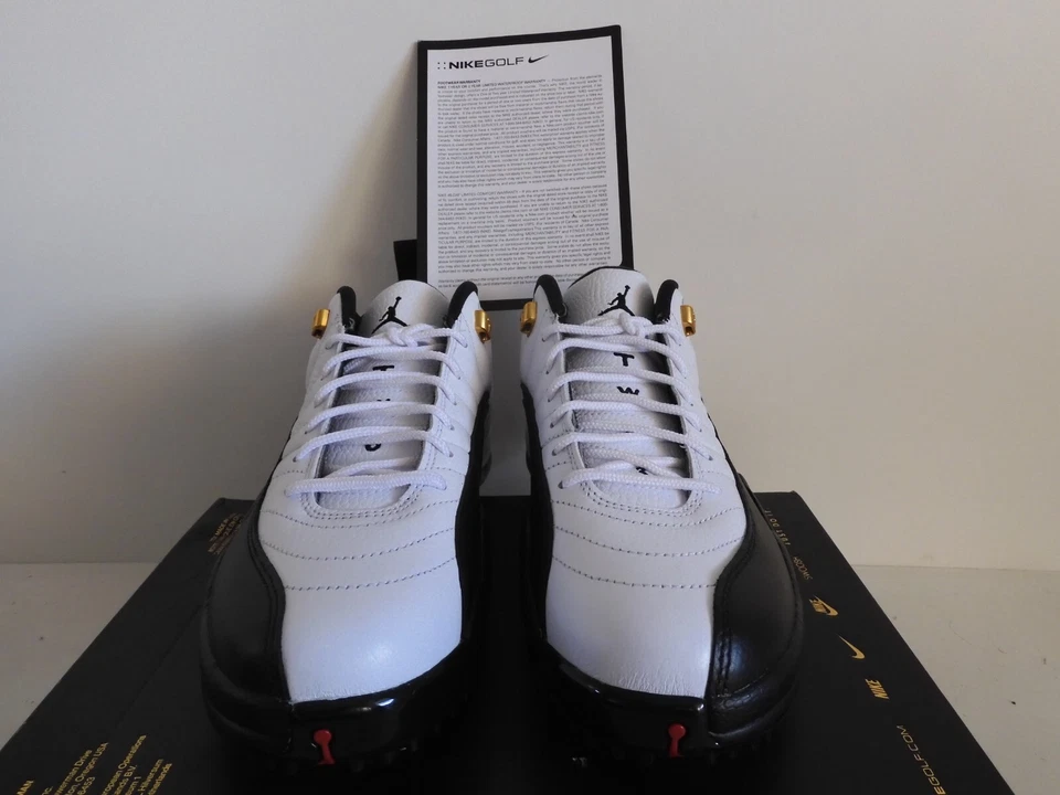 NIKE AIR JORDAN XII 12 BAJOS RETRO 12" TACOS DE GOLF BLANCO-TAXI TALLA 7.5 [DH4120-100] Foto 4 de 4