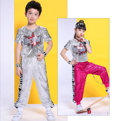 Fashion Sequin Dance Costume Dance Costume Girls Boys