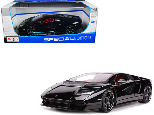Lamborghini Countach LPI 800-4 Black Special Edition Maisto 1/18 Diecast Model - Picture 4 of 5