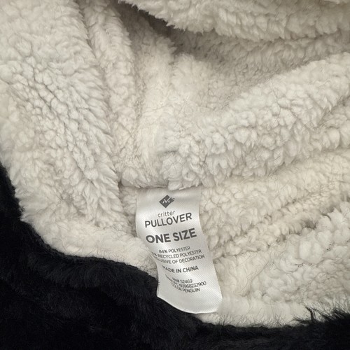 Penguin Oversized Shepra Fleece Hooded Pullover Jacket Members Mark One Size EUC - Picture 8 of 10